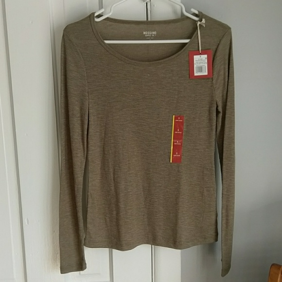 Nwt Mossimo Long Sleeve Ribbed Tee 